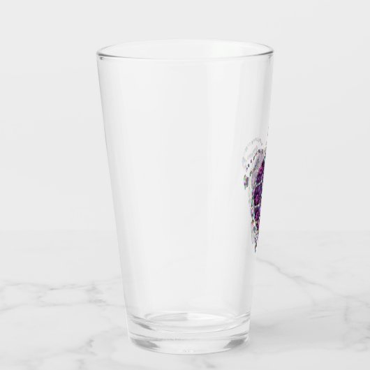 Paarse Factual Turtle Shell Glas (Rechts)