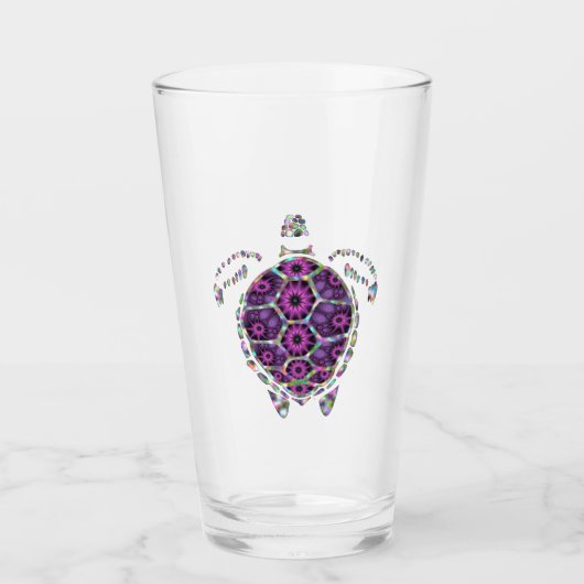 Paarse Factual Turtle Shell Glas (Voorkant)