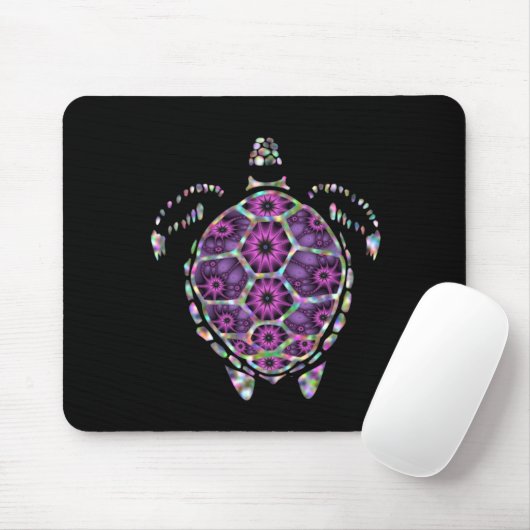 Paarse Factual Turtle Shell Muismat (Met muis)