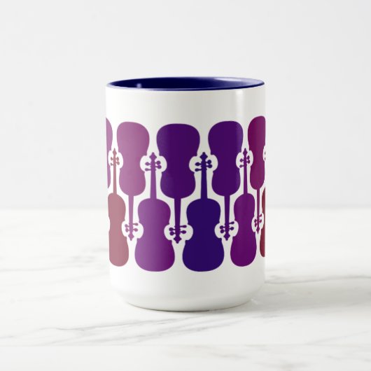 Paarse Fade Viool Mok (Midden)