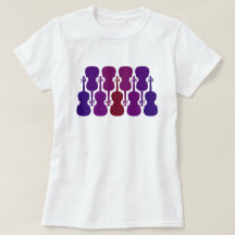 Paarse Fade Viool T-shirt