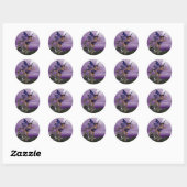 Paarse Fae Ronde Sticker (Vel)