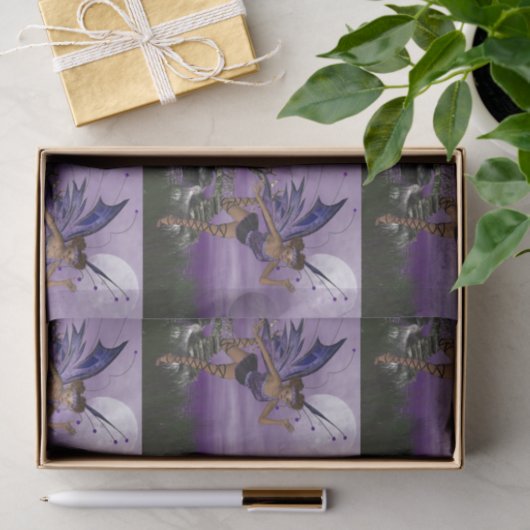 Paarse Fae Tissuepapier (Geschenk)