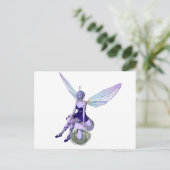 Paarse Faery-illustratie - BRIEFKAART (Staand voorkant)