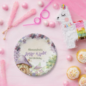 Paarse Fairy 3e Berry Verjaardag Papieren Bordje (Feest)