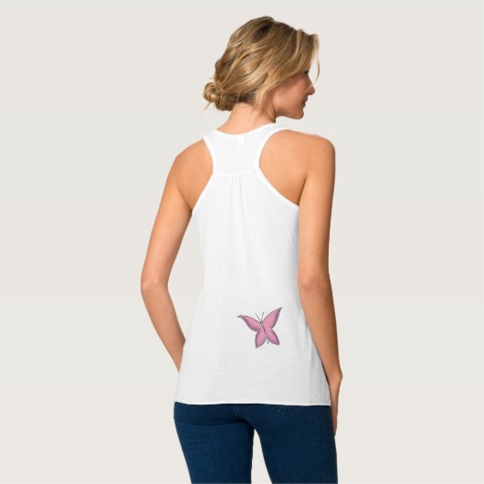 Paarse Fairy Cat Lady Tanktop (Volledige Achterkant)