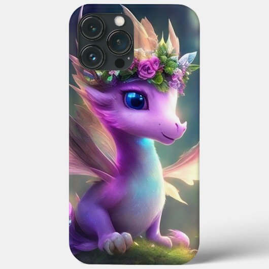 Paarse Fairy Dragon Case-Mate iPhone Case (Achterkant)