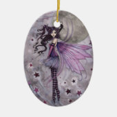 Paarse Fairy Fantasy Art van Molly Harrison Keramisch Ornament (Voorkant)