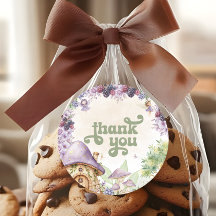 Paarse Fairy First Berry Eerste Verjaardag Bedankt