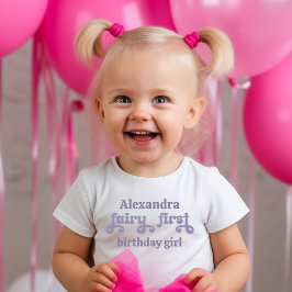 Paarse Fairy First Berry eerste verjaardag Kinder Shirts