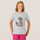 Paarse Fairy & Girl Tshirt (Voorkant volledig)