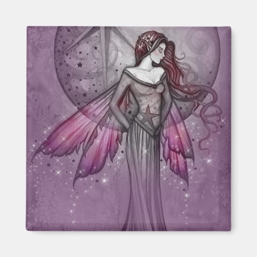 Paarse Fairy Magnet van Molly Harrison (Voorkant)