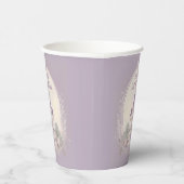 Paarse Fairytale Castle Paper Cup Papieren Bekers (Rechts)