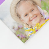 Paarse familie Collage Fotopatroongeblazen Fleece Deken (Hoek)