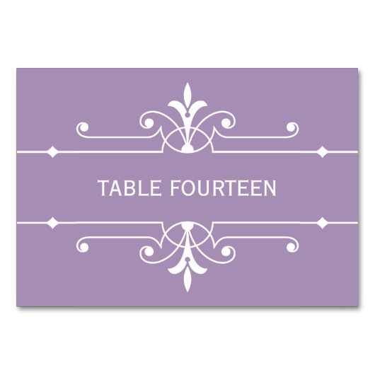 Paarse Fancy Kaart voor sierweddenschappen (Voorkant)