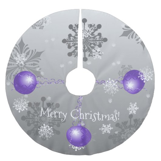 Paarse Fancy kerstboomrok Kerstboom Rok (Voorkant)