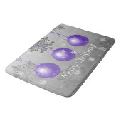 Paarse Fancy kerstsieraad Bath Mat (Gekanteld)