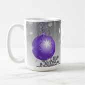 Paarse Fancy kerstsierkoffie-Mok Koffiemok (Links)