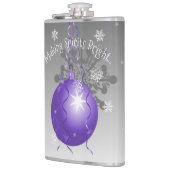 Paarse Fancy kerstsierkolf Heupfles (Links)