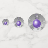 Paarse Fancy kerstsiertafel-Confetti Confetti (Voorkanten)