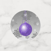 Paarse Fancy kerstsiertafel-Confetti Confetti (Kleine voorkant)