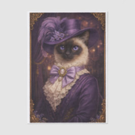 Paarse Fancy Kitty Tissuepapier