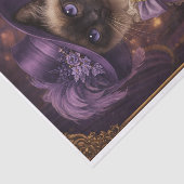 Paarse Fancy Kitty Tissuepapier (Detail)