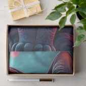Paarse Fantasie Kat Tissuepapier (Geschenk)
