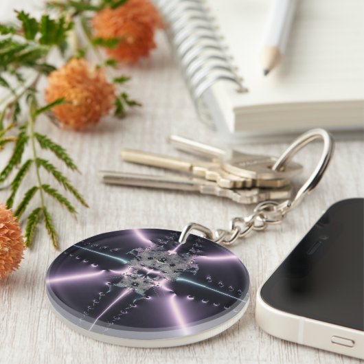 Paarse Fantasie Sleutelhanger (Voorkant Rechts)