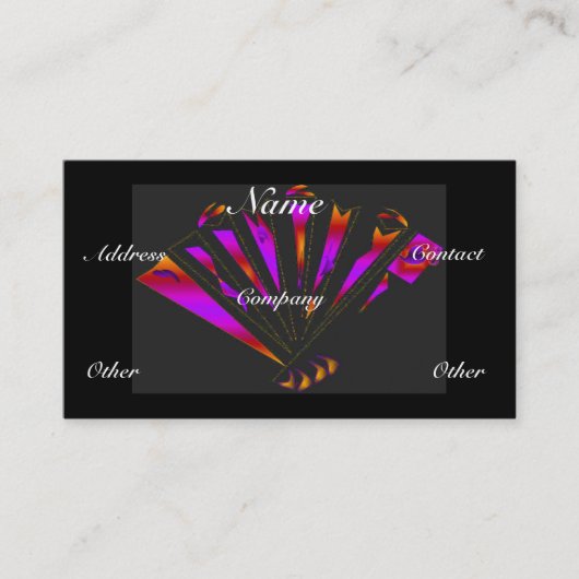 Paarse Fantasie Visitekaartje (Voorkant)