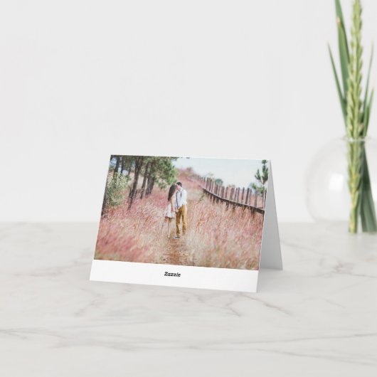 Paarse Fantasy bruiloft bedankje Bedankkaart (Achterkant)