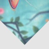 Paarse Fantasy Cat Tissuepapier (Detail)