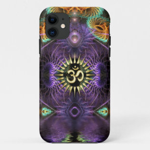 Paarse Fantasy Fractals NewAge Aum iPhone 5 Case-Mate iPhone Case