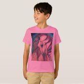 Paarse Fantasy Horse T-shirt (Voorkant volledig)