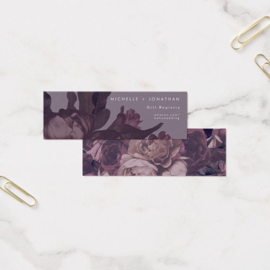 Paarse Fantasy-kaartje Mini Visitekaartjes (Kantoor)