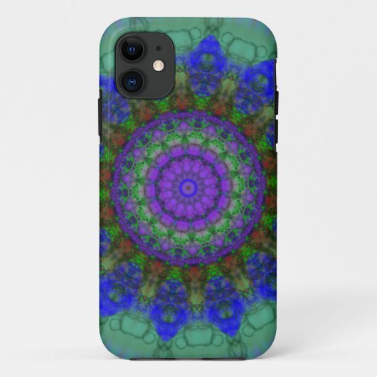 Paarse Fantasy mandala iPhone 5 hoesje (Achterkant)