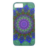 Paarse Fantasy mandala iPhone 7 hoesje (Achterkant)