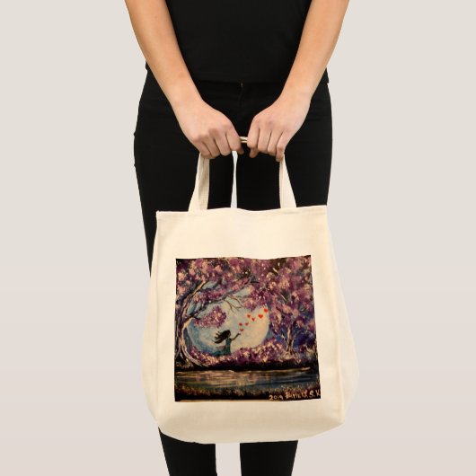 Paarse Fantasy Tote Bag (Voorkant (product))