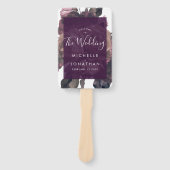 Paarse Fantasy Wedding Handwaaier (Voorkant)