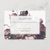 Paarse Fantasy Wedding Reception Card Informatiekaartje (Voorkant)
