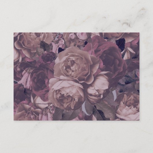 Paarse Fantasy Wedding Reception Card Informatiekaartje (Achterkant)