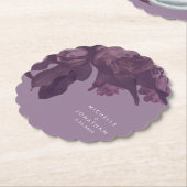 Paarse Fantasy Wedding Table Onderzetter (Gekanteld)