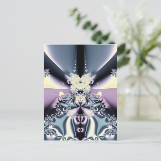 Paarse fase briefkaart (Staand voorkant)