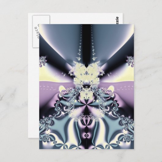 Paarse fase briefkaart (Voorkant / Achterkant)