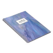 Paarse Faux Glas in lood Persoonlijke Waterverf Notitieboek (Rechterzijde)