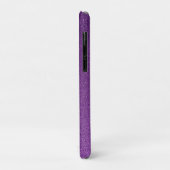 Paarse faux glitter mooie sparkly leuke naam Case-Mate iPhone case (Achterkant/links)