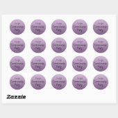 Paarse Faux Glitter Ombre Quinceanera Sticker (Vel)