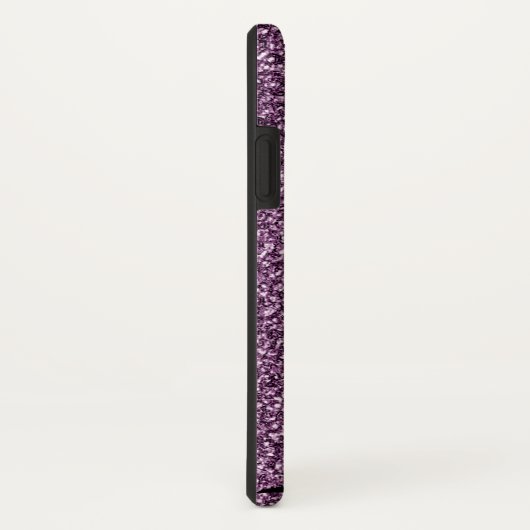 Paarse Faux Glitter Shimmer Textuur met een kat Case-Mate iPhone Case (Achterkant / rechts)