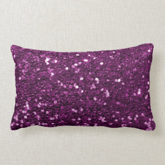 Paarse Faux Glitter Sparkles Kussen