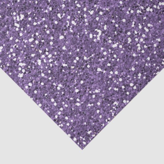 Paarse faux glitter tissuepapier (Detail)